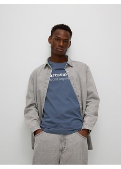 Reserved - T-shirt regular z nadrukiem - granatowy ze sklepu Reserved w kategorii T-shirty męskie - zdjęcie 172599988