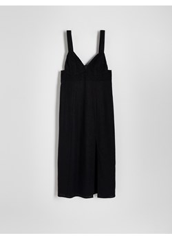Reserved - Sukienka z lnem - czarny ze sklepu Reserved w kategorii Sukienki - zdjęcie 172600018