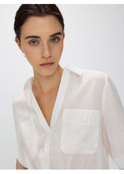 Reserved - Koszula z wiskozą - biały ze sklepu Reserved w kategorii Koszule damskie - zdjęcie 172600127
