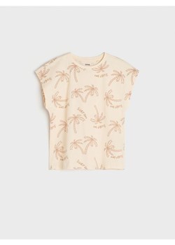 Sinsay - Koszulka - kremowy ze sklepu Sinsay w kategorii Bluzki dziewczęce - zdjęcie 172600656