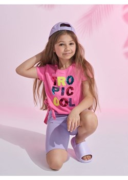 Sinsay - Koszulka z aplikacją - różowy ze sklepu Sinsay w kategorii Bluzki dziewczęce - zdjęcie 172600679