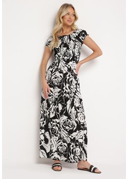 Czarno-Biała Sukienka Mennavia ze sklepu Born2be Odzież w kategorii Sukienki - zdjęcie 172601126