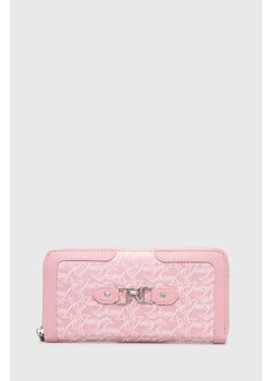 Juicy Couture portfel damski kolor różowy WEJQN5492WZC ze sklepu ANSWEAR.com w kategorii Portfele damskie - zdjęcie 172601258