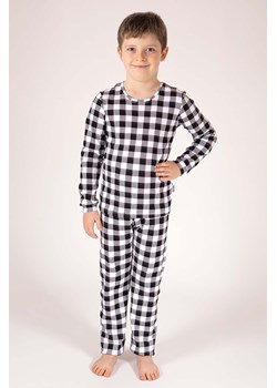 Bawełniana piżamka z długim rękawem w kratkę ze sklepu 5.10.15 w kategorii Piżamy dziecięce - zdjęcie 172601328