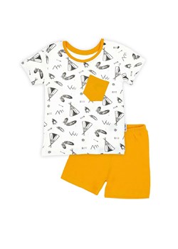 Komplet chłopięcy - t-shirt ze wzorem indiańskim i szorty ze sklepu 5.10.15 w kategorii Piżamy dziecięce - zdjęcie 172601349