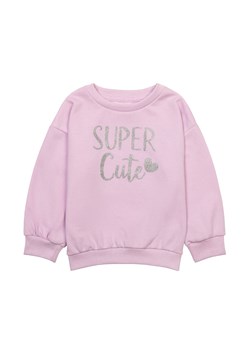 Liliowa bluza niemowlęca z napisem Super cute ze sklepu 5.10.15 w kategorii Bluzy i swetry - zdjęcie 172601367