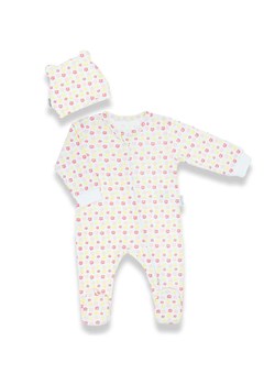 Komplet dla niemowlaka z bawełny- pajac i czapeczka ze sklepu 5.10.15 w kategorii Odzież dla niemowląt - zdjęcie 172601386