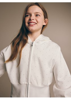Reserved - Bluza ze strasami - złamana biel ze sklepu Reserved w kategorii Bluzy dziewczęce - zdjęcie 172601786