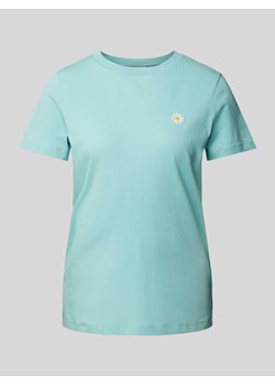 T-shirt z wyhaftowanym motywem model ‘CAMINO’ ze sklepu Peek&Cloppenburg  w kategorii Bluzki damskie - zdjęcie 172602226