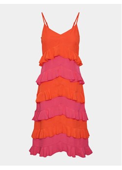 YAS Sukienka letnia Clara 26032842 Pomarańczowy Regular Fit ze sklepu MODIVO w kategorii Sukienki - zdjęcie 172602759