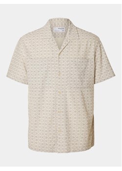 Selected Homme Koszula Slhreg-Mix 16093647 Beżowy Regular Fit ze sklepu MODIVO w kategorii Koszule męskie - zdjęcie 172602779
