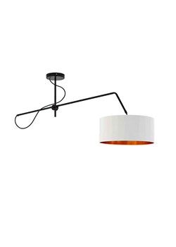Okrągła lampa wisząca z ruchomym ramieniem - M0-N24 - id: 12069 - marki Lumes - 172604927 Okrągła lampa wisząca z ruchomym ramieniem - M0-N24 ze sklepu Edinos.pl w kategorii Lampy wiszące - zdjęcie 172604927