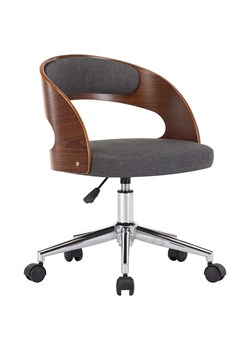 Szary minimalistyczny fotel biurowy - Oxofi 5X ze sklepu Edinos.pl w kategorii Krzesła do biurka - zdjęcie 172605889