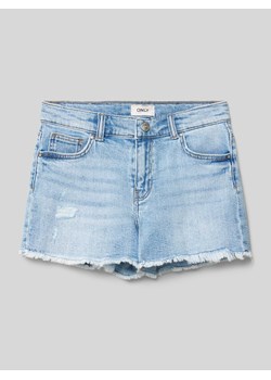Szorty jeansowe z frędzlami model ‘ROBYN’ ze sklepu Peek&Cloppenburg  w kategorii Spodenki dziewczęce - zdjęcie 172606268