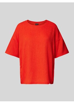T-shirt z fakturowanym wzorem model ‘LUNA’ ze sklepu Peek&Cloppenburg  w kategorii Bluzki damskie - zdjęcie 172606275