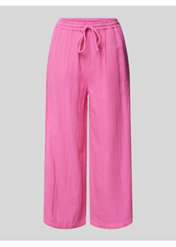 Spodnie materiałowe z fakturowanym wzorem model ‘THYRA’ ze sklepu Peek&Cloppenburg  w kategorii Spodnie damskie - zdjęcie 172606288