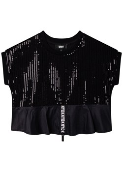 DKNY Koszulka w kolorze czarnym ze sklepu Limango Polska w kategorii Bluzki dziewczęce - zdjęcie 172606865