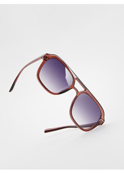 Reserved - Okulary przeciwsłoneczne AVIATOR - brązowy ze sklepu Reserved w kategorii Okulary przeciwsłoneczne męskie - zdjęcie 172608456