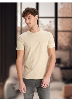 Sinsay - Koszulka - beżowy ze sklepu Sinsay w kategorii T-shirty męskie - zdjęcie 172609416