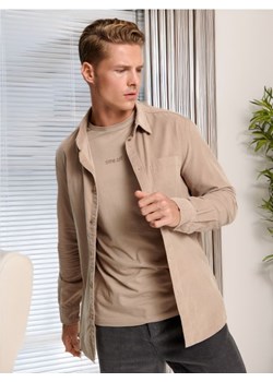 Sinsay - Koszula regular fit - beżowy ze sklepu Sinsay w kategorii Koszule męskie - zdjęcie 172609448