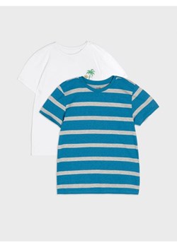 Sinsay - Koszulki 2 pack - biały ze sklepu Sinsay w kategorii T-shirty chłopięce - zdjęcie 172609549