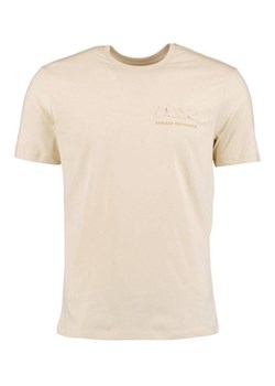 t-shirt męski armani exchange 3dztag zj9tz 1792 beżowy ze sklepu Royal Shop w kategorii T-shirty męskie - zdjęcie 172609607