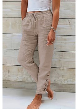Spodnie PIODEMA BEIGE ze sklepu Ivet Shop w kategorii Spodnie damskie - zdjęcie 172609715