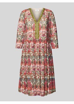Sukienka o długości do kolan z dekoltem w serek ze sklepu Peek&Cloppenburg  w kategorii Sukienki - zdjęcie 172610986