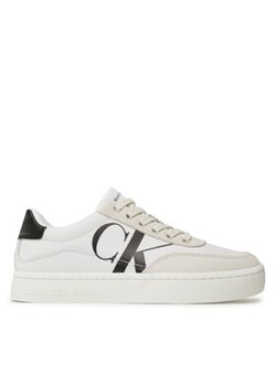 Calvin Klein Jeans Sneakersy Classic Cupsole Laceup Mix Lth YW0YW01057 Biały ze sklepu MODIVO w kategorii Buty sportowe dziecięce - zdjęcie 172613428