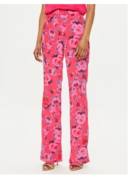 Morgan Spodnie materiałowe 241-POLIN.F Różowy Straight Leg ze sklepu MODIVO w kategorii Spodnie damskie - zdjęcie 172613479