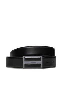 Calvin Klein Pasek Męski Leather Inlay Plaque 35mm K50K511956 Czarny ze sklepu MODIVO w kategorii Paski męskie - zdjęcie 172613546