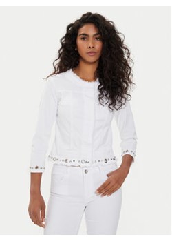 Liu Jo Kurtka jeansowa MA4297 T4033 Biały Regular Fit ze sklepu MODIVO w kategorii Kurtki damskie - zdjęcie 172613605