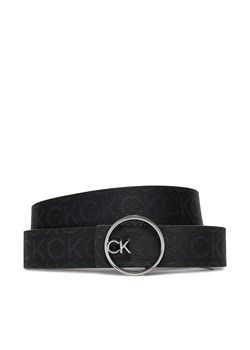 Pasek Damski Calvin Klein Ck Buckle Reversible Belt 3Cm K60K612359 Czarny ze sklepu eobuwie.pl w kategorii Paski damskie - zdjęcie 172613877