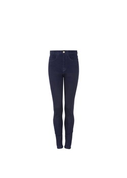 Granatowe spodnie skinny damskie ze sklepu OCHNIK w kategorii Spodnie damskie - zdjęcie 172615726