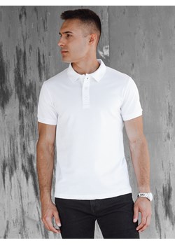 Koszulka męska polo biała Dstreet PX0601 ze sklepu DSTREET.PL w kategorii T-shirty męskie - zdjęcie 172615946