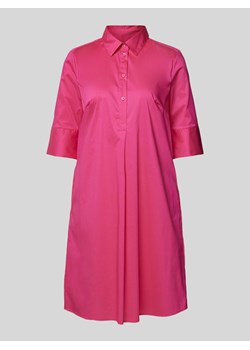 Sukienka o długości do kolan z krótką listwą guzikową ze sklepu Peek&Cloppenburg  w kategorii Sukienki - zdjęcie 172615977