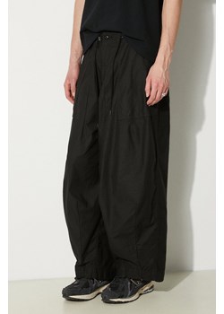 Needles spodnie bawełniane H.D. Pant kolor czarny proste OT216 ze sklepu PRM w kategorii Spodnie męskie - zdjęcie 172617509