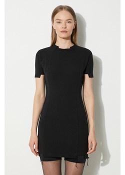 VETEMENTS sukienka Blackout Cut-Up Mini Dress kolor czarny mini dopasowana WE64DR280B ze sklepu PRM w kategorii Sukienki - zdjęcie 172617529