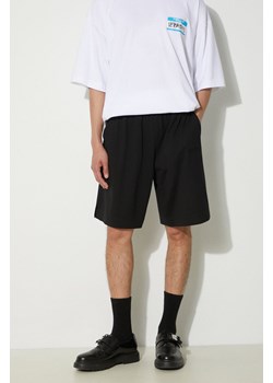 VETEMENTS szorty bawełniane Jersey Shorts kolor czarny gładkie UE64SS700B ze sklepu PRM w kategorii Spodenki męskie - zdjęcie 172617587