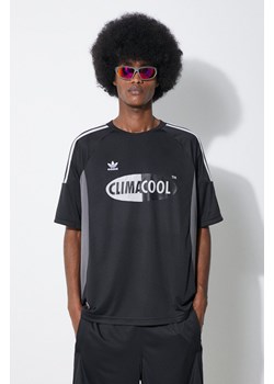 adidas Originals t-shirt Climacool męski kolor czarny z nadrukiem JF8739 ze sklepu PRM w kategorii T-shirty męskie - zdjęcie 172617655