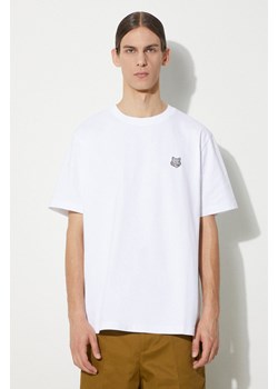 Neil Barrett t-shirt bawełniany Bold Fox Head Patch Comfort Tee Shirt męski kolor biały gładki MM00108KJ0118 ze sklepu PRM w kategorii T-shirty męskie - zdjęcie 172617679