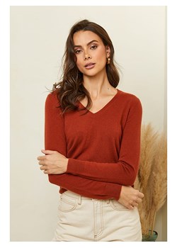 Soft Cashmere Kaszmirowy sweter w kolorze jasnobrązowym ze sklepu Limango Polska w kategorii Swetry damskie - zdjęcie 172618248