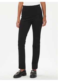 Tommy Hilfiger Spodnie materiałowe Elevated WW0WW39721 Czarny Slim Fit ze sklepu MODIVO w kategorii Spodnie damskie - zdjęcie 172618696