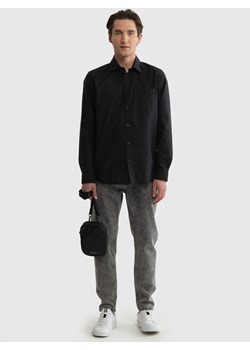 Koszula męska z tkaniny typu oxford czarna Trixi 906 ze sklepu Big Star w kategorii Koszule męskie - zdjęcie 172619057