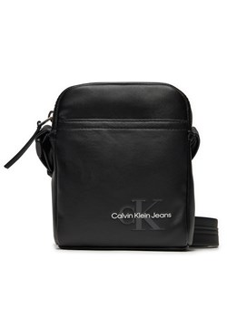 Saszetka Calvin Klein Jeans Monogram Soft K50K512032 Czarny ze sklepu eobuwie.pl w kategorii Saszetki - zdjęcie 172619366
