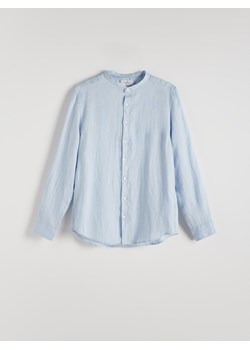 Reserved - Lniana koszula regular fit - jasnoniebieski ze sklepu Reserved w kategorii Koszule męskie - zdjęcie 172619935