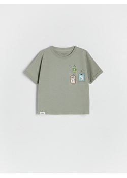 Reserved - Bawełniany t-shirt Muminki - jasnozielony ze sklepu Reserved w kategorii T-shirty chłopięce - zdjęcie 172620165