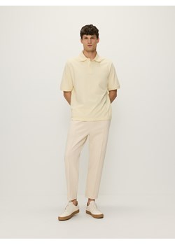 Reserved - Koszulka polo oversize - jasnożółty ze sklepu Reserved w kategorii T-shirty męskie - zdjęcie 172620336