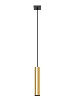 Złota lampa wisząca tuba nad wyspę - A414-Lagor ze sklepu Edinos.pl w kategorii Lampy wiszące - zdjęcie 172624608