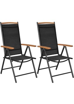 Składane krzesła ogrodowe Amareto 2 szt. ze sklepu Edinos.pl w kategorii Krzesła ogrodowe - zdjęcie 172624775